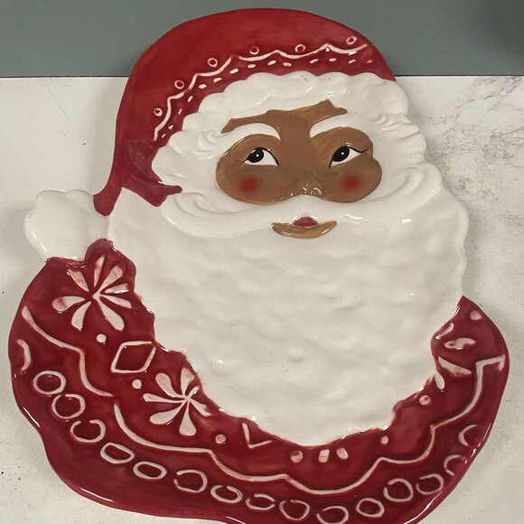 Brand New Threshold Santa Platter, 15.5" x 10". - Picture 1 of 2